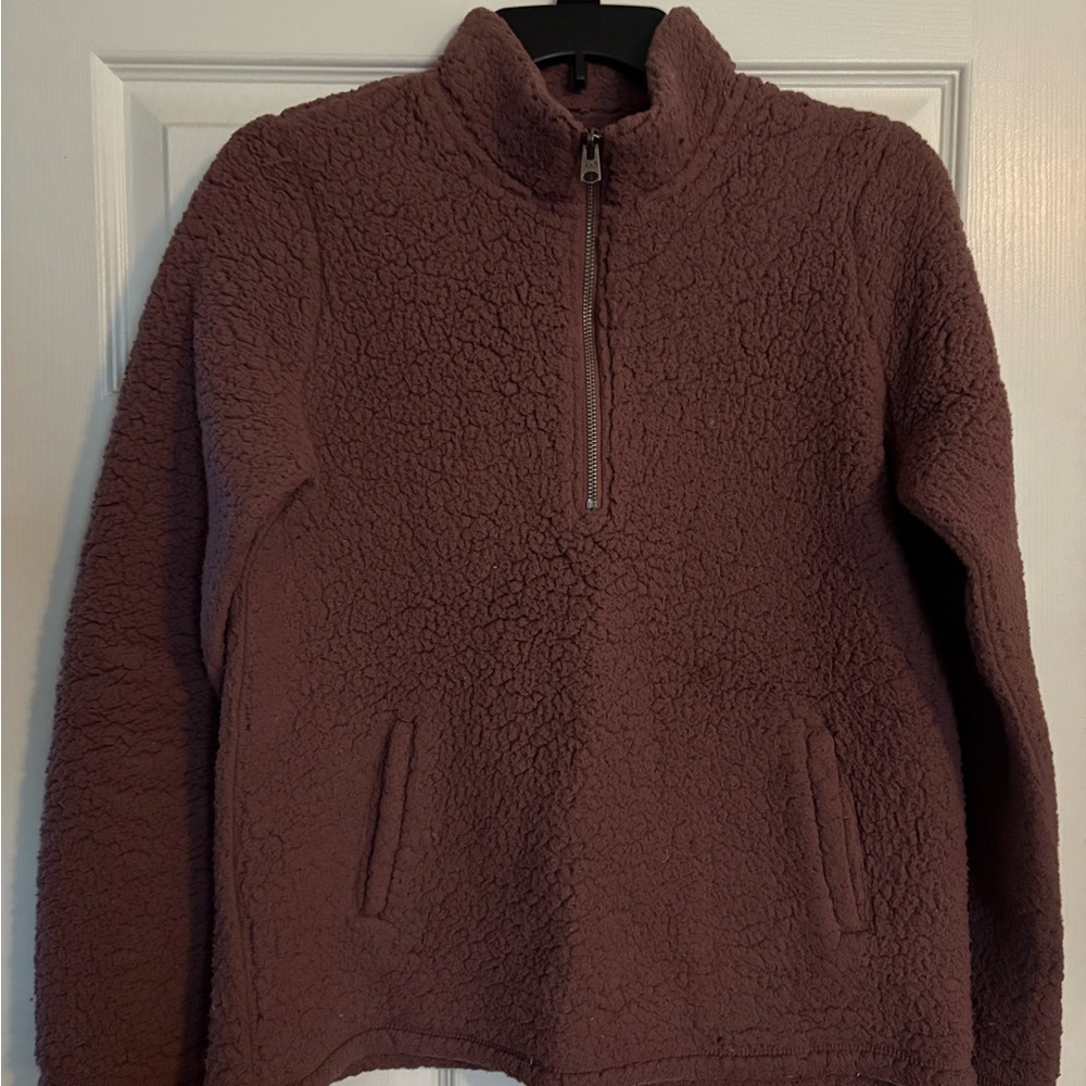 Cozy Sherpa Quarter-Zip Pullover